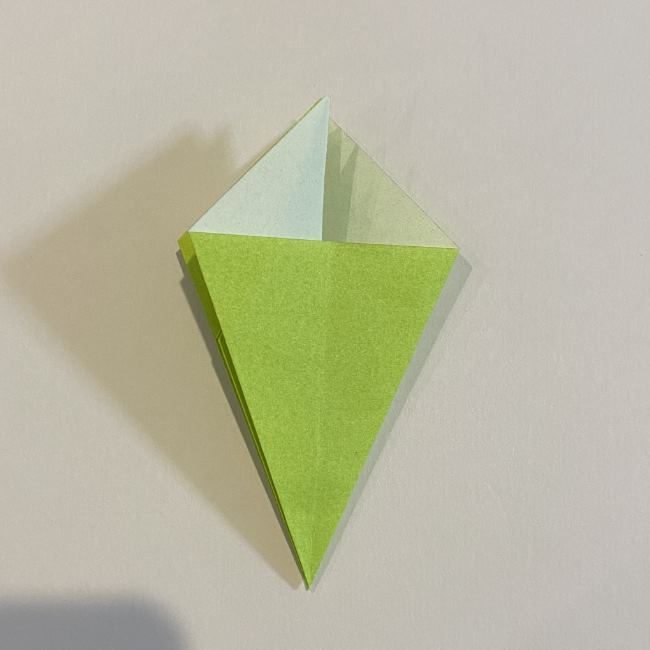 折り紙のカエル 膨らませる折り方(少し難しいので上級者向け) (16)
