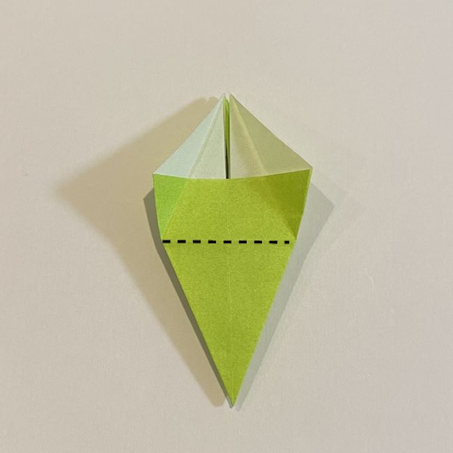 折り紙のカエル 膨らませる折り方(少し難しいので上級者向け) (23)