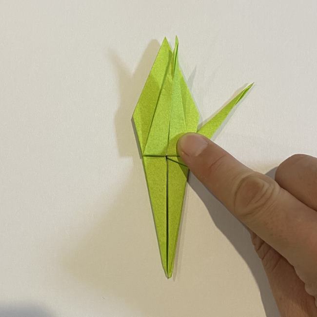 折り紙のカエル 膨らませる折り方(少し難しいので上級者向け) (32)