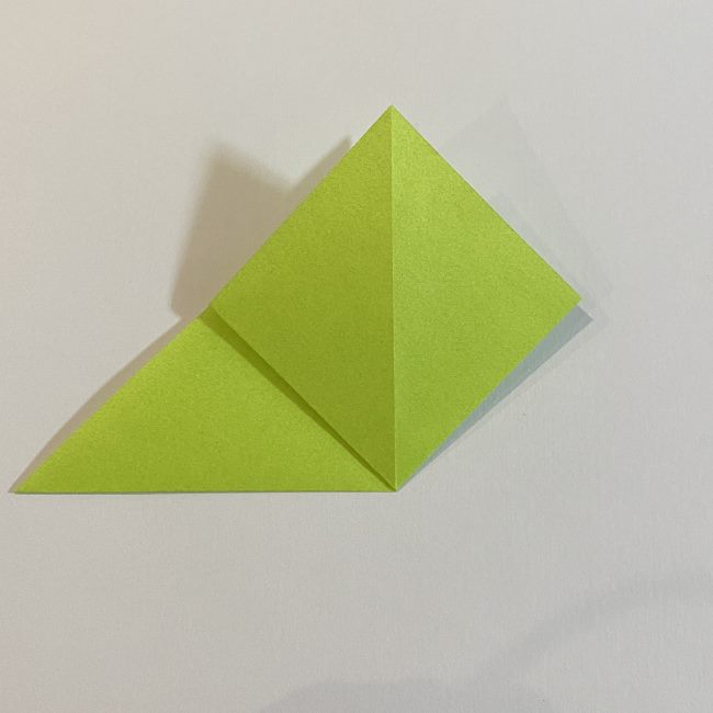 折り紙のカエル 膨らませる折り方(少し難しいので上級者向け) (4)