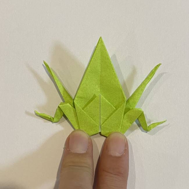 折り紙のカエル 膨らませる折り方(少し難しいので上級者向け) (40)
