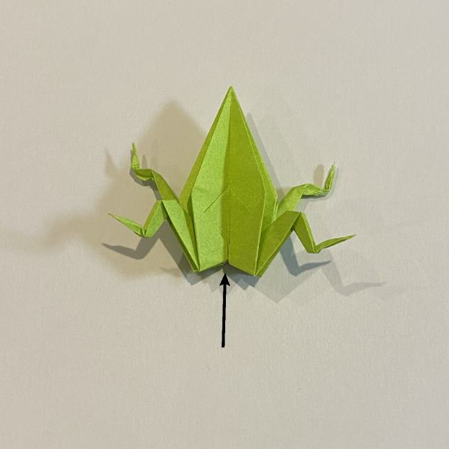 折り紙のカエル 膨らませる折り方(少し難しいので上級者向け) (42)