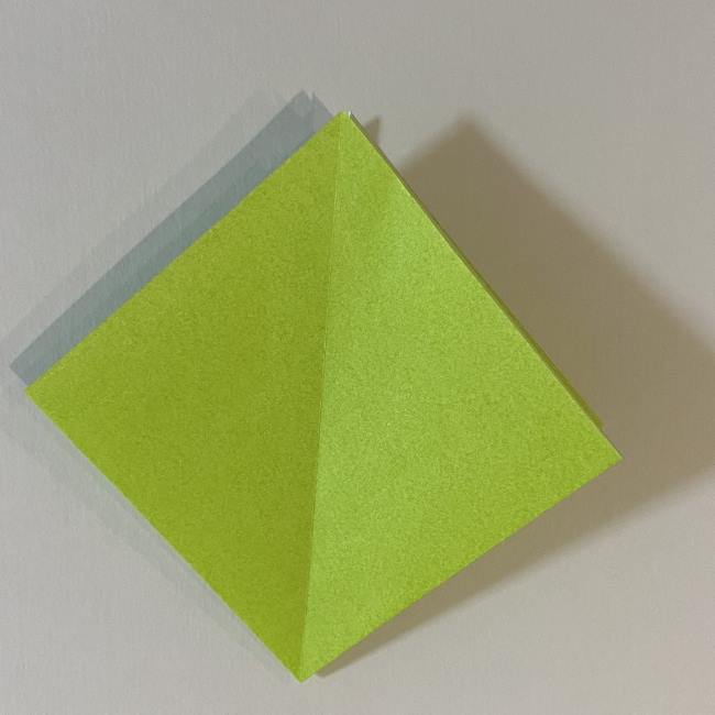 折り紙のカエル 膨らませる折り方(少し難しいので上級者向け) (7)