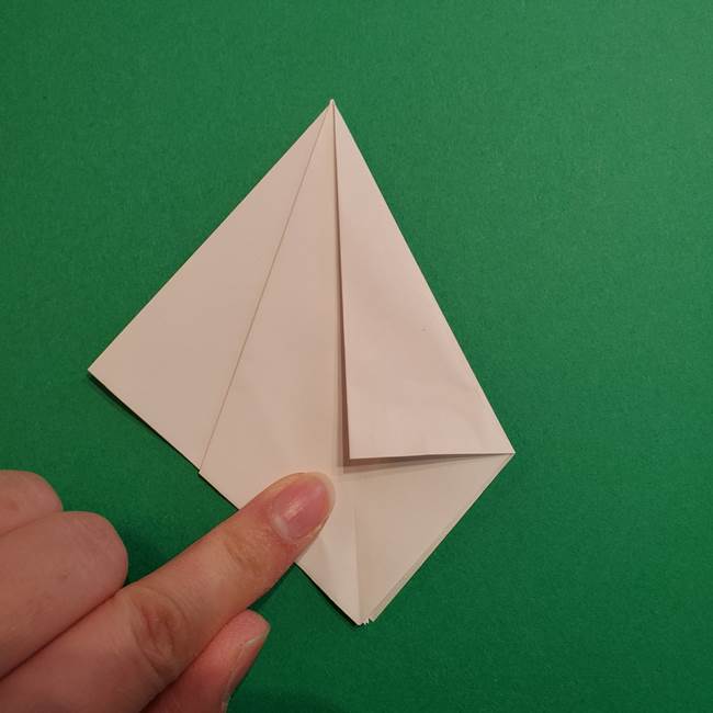 折り紙のソフトクリーム(立体)の折り方作り方(13)