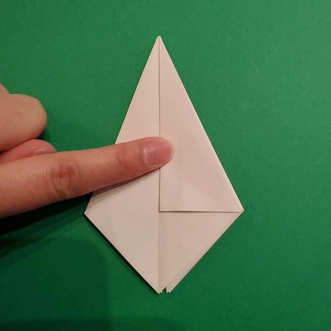 折り紙のソフトクリーム(立体)の折り方作り方(17)