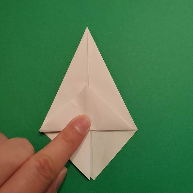 折り紙のソフトクリーム(立体)の折り方作り方(20)