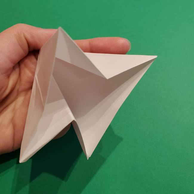 折り紙のソフトクリーム(立体)の折り方作り方(25)
