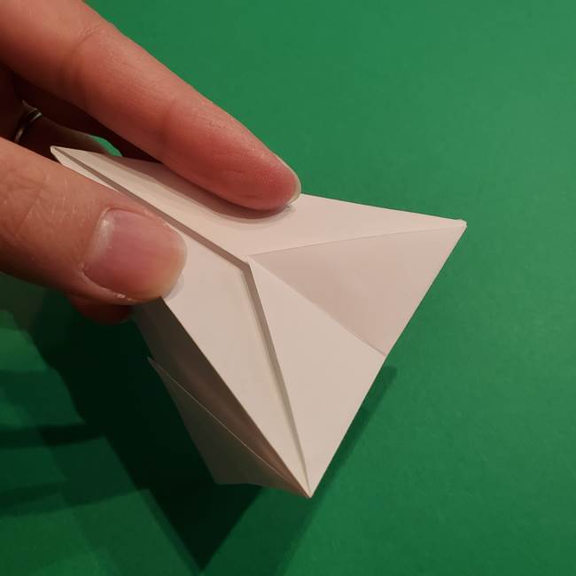 折り紙のソフトクリーム(立体)の折り方作り方(26)
