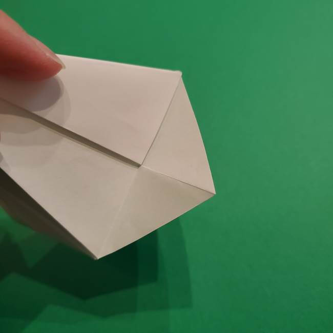 折り紙のソフトクリーム(立体)の折り方作り方(27)