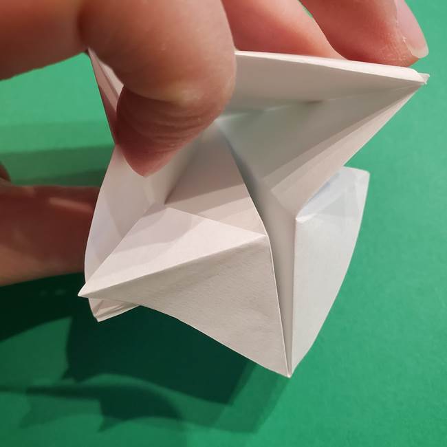 折り紙のソフトクリーム(立体)の折り方作り方(30)
