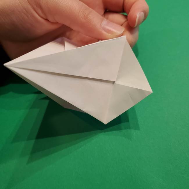折り紙のソフトクリーム(立体)の折り方作り方(31)