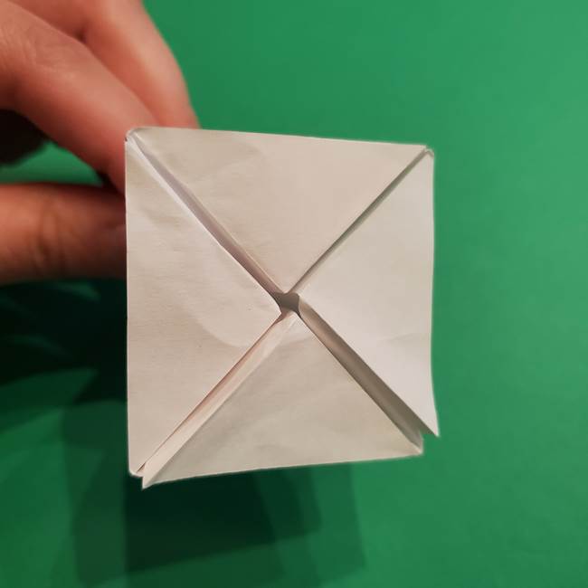 折り紙のソフトクリーム(立体)の折り方作り方(34)