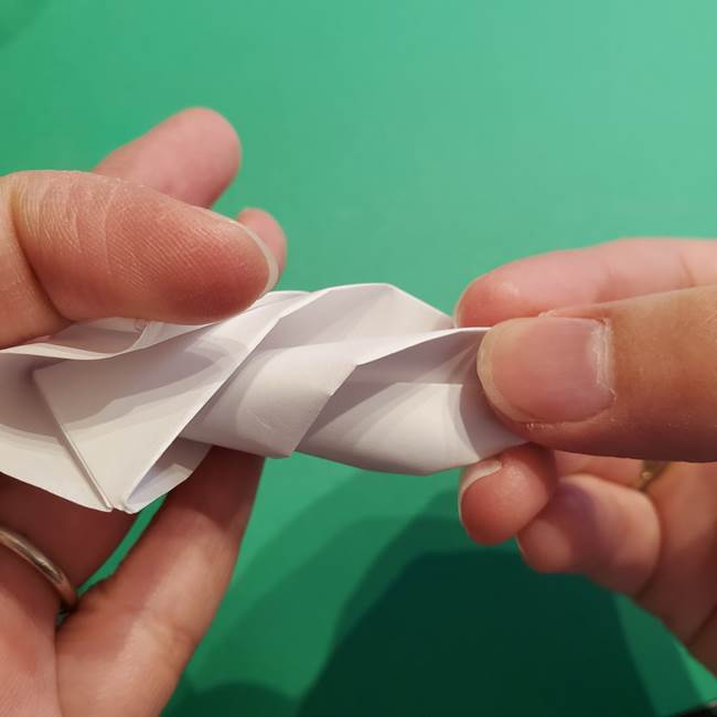 折り紙のソフトクリーム(立体)の折り方作り方(38)