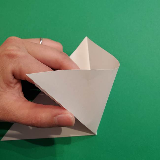 折り紙のソフトクリーム(立体)の折り方作り方(4)