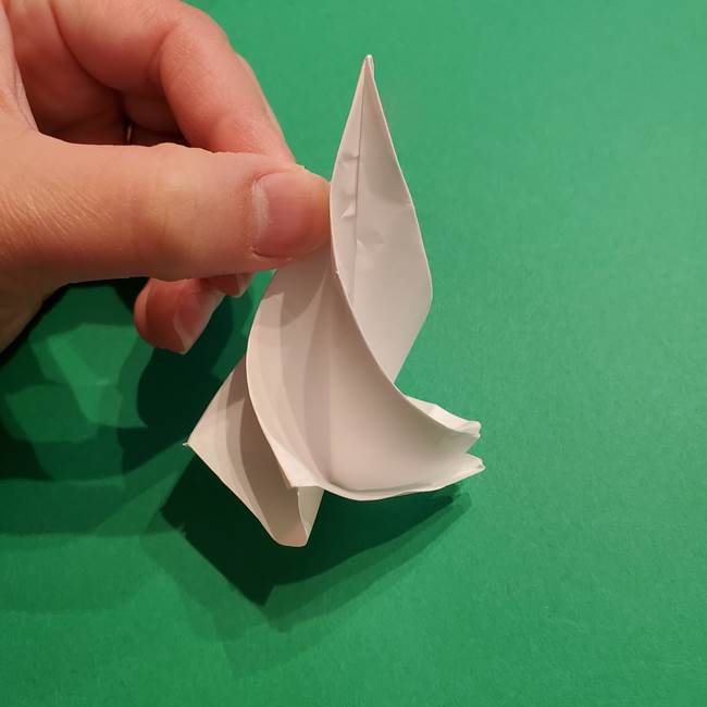 折り紙のソフトクリーム(立体)の折り方作り方(41)