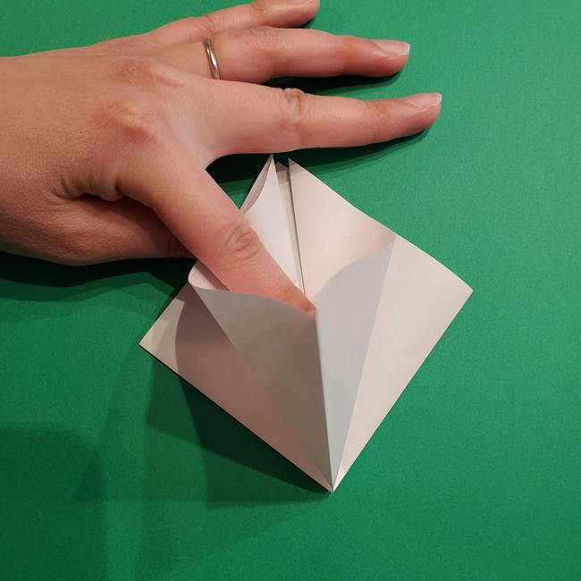 折り紙のソフトクリーム(立体)の折り方作り方(8)