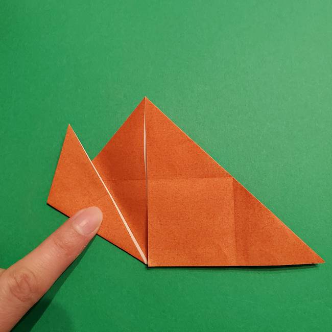 折り紙のソフトクリーム(立体)の折り方作り方コーン(12)