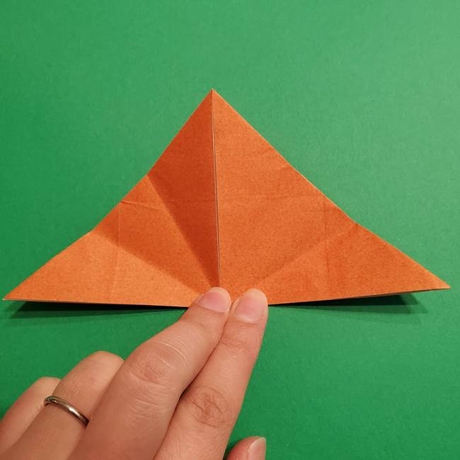 折り紙のソフトクリーム(立体)の折り方作り方コーン(16)