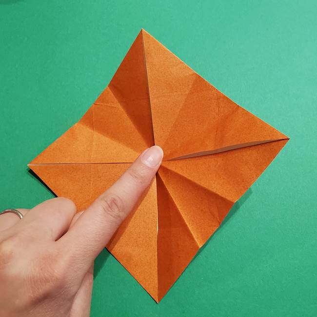 折り紙のソフトクリーム(立体)の折り方作り方コーン(17)