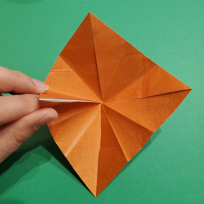 折り紙のソフトクリーム(立体)の折り方作り方コーン(18)