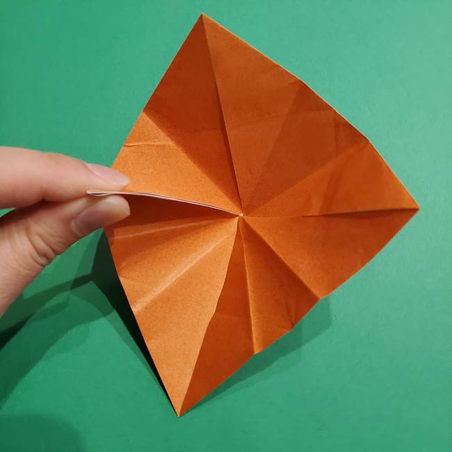 折り紙のソフトクリーム(立体)の折り方作り方コーン(19)