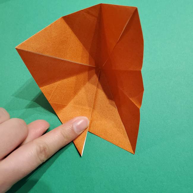 折り紙のソフトクリーム(立体)の折り方作り方コーン(20)