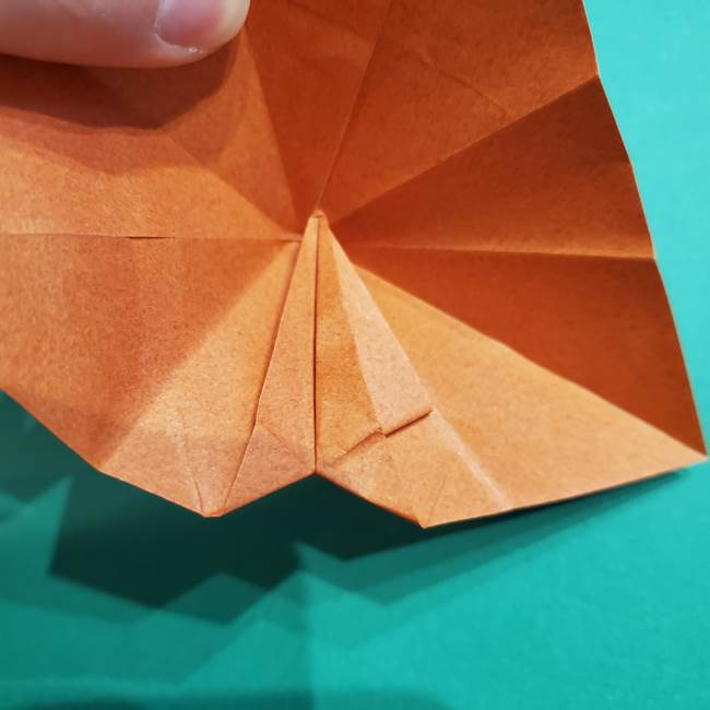 折り紙のソフトクリーム(立体)の折り方作り方コーン(23)