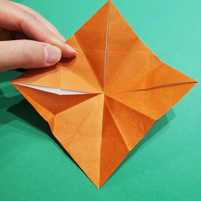 折り紙のソフトクリーム(立体)の折り方作り方コーン(24)