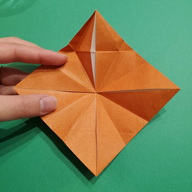 折り紙のソフトクリーム(立体)の折り方作り方コーン(25)