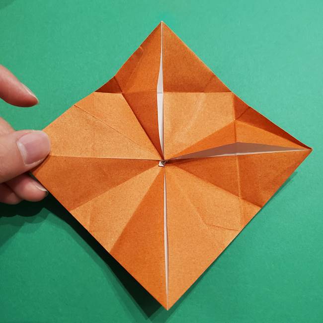 折り紙のソフトクリーム(立体)の折り方作り方コーン(27)