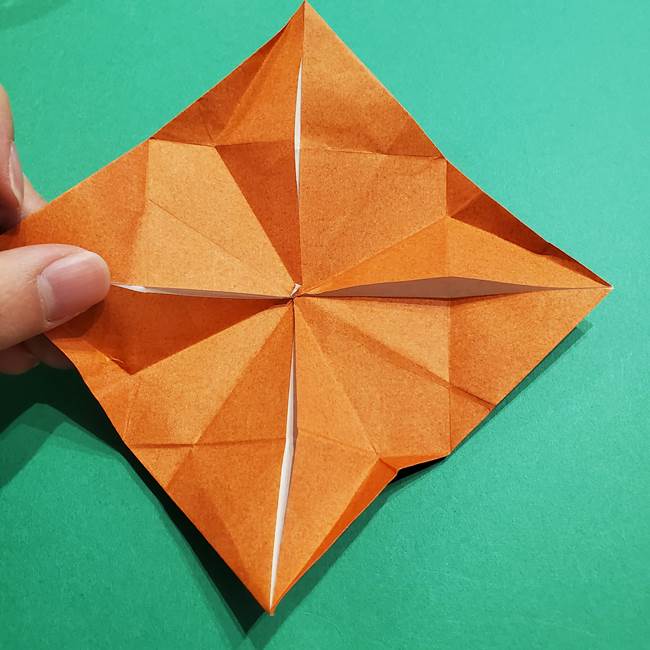 折り紙のソフトクリーム(立体)の折り方作り方コーン(28)