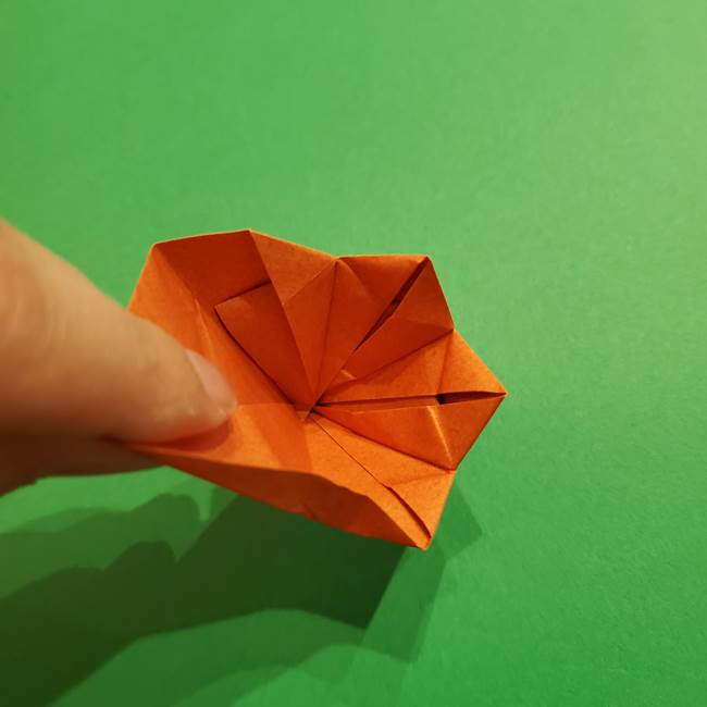 折り紙のソフトクリーム(立体)の折り方作り方コーン(33)