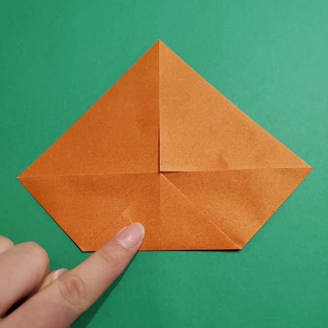 折り紙のソフトクリーム(立体)の折り方作り方コーン(7)