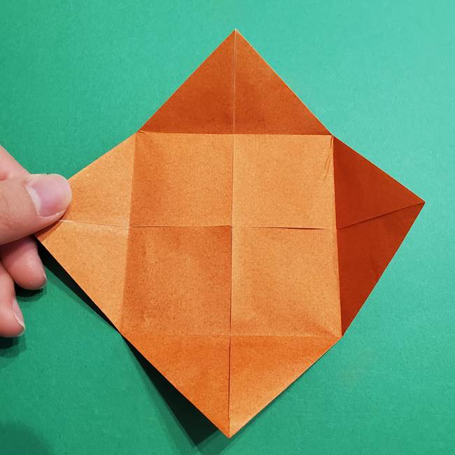 折り紙のソフトクリーム(立体)の折り方作り方コーン(9)