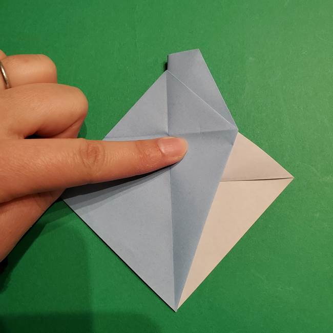 折り紙のポケモン カメックスの折り方作り方(22)