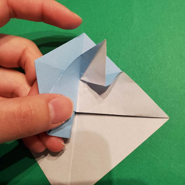 折り紙のポケモン カメックスの折り方作り方(27)