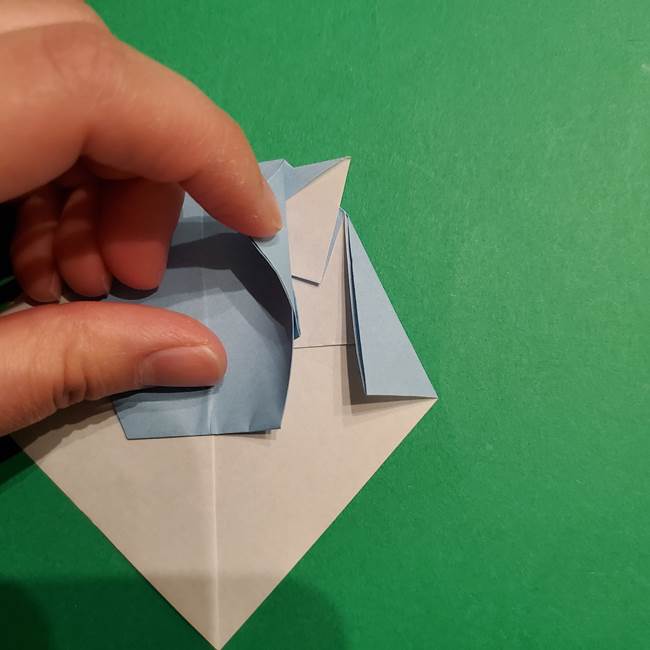 折り紙のポケモン カメックスの折り方作り方(32)