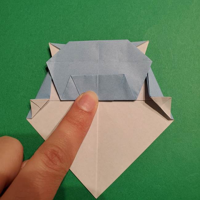 折り紙のポケモン カメックスの折り方作り方(35)