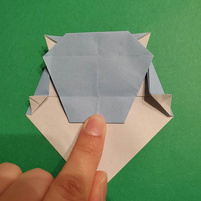 折り紙のポケモン カメックスの折り方作り方(36)