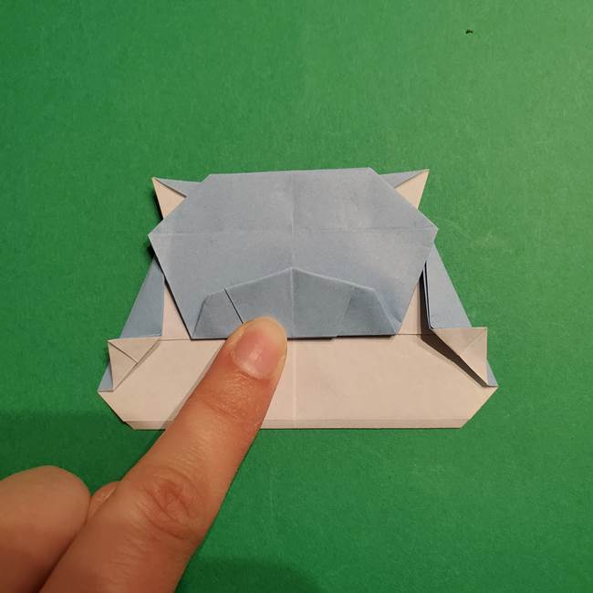 折り紙のポケモン カメックスの折り方作り方(41)