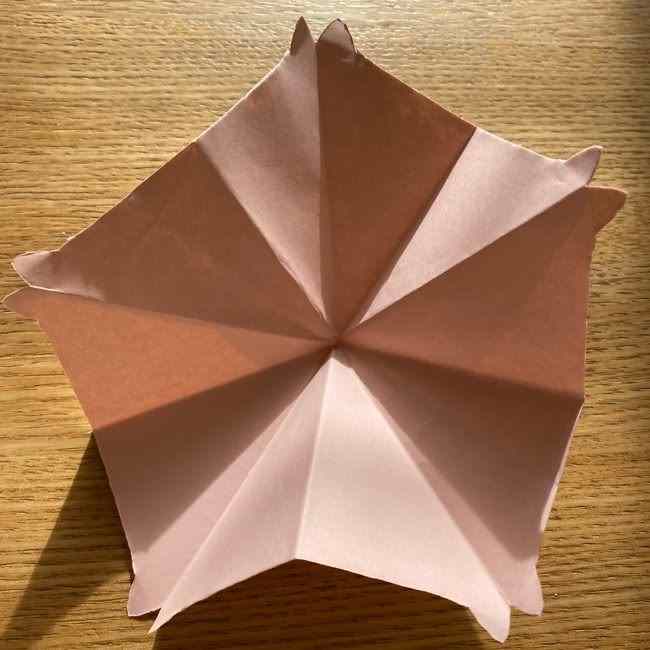 桜の折り紙 メッセージカードの折り方作り方 (19)