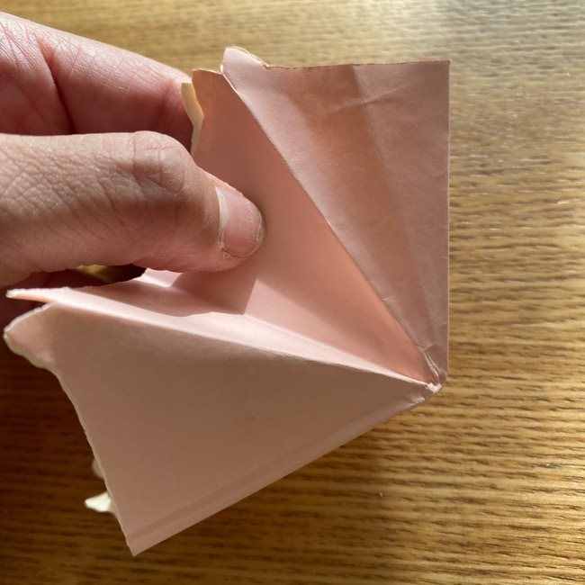 桜の折り紙 メッセージカードの折り方作り方 (22)