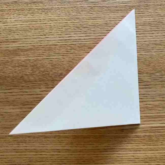 桜の折り紙 メッセージカードの折り方作り方 (3)