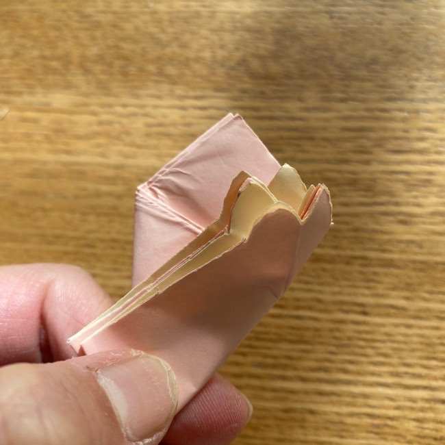 桜の折り紙 メッセージカードの折り方作り方 (31)