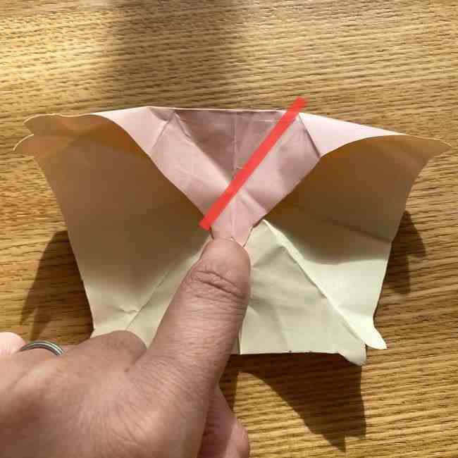 桜の折り紙 メッセージカードの折り方作り方 (33)