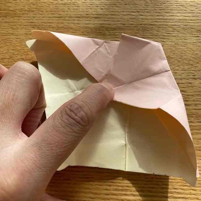 桜の折り紙 メッセージカードの折り方作り方 (35)