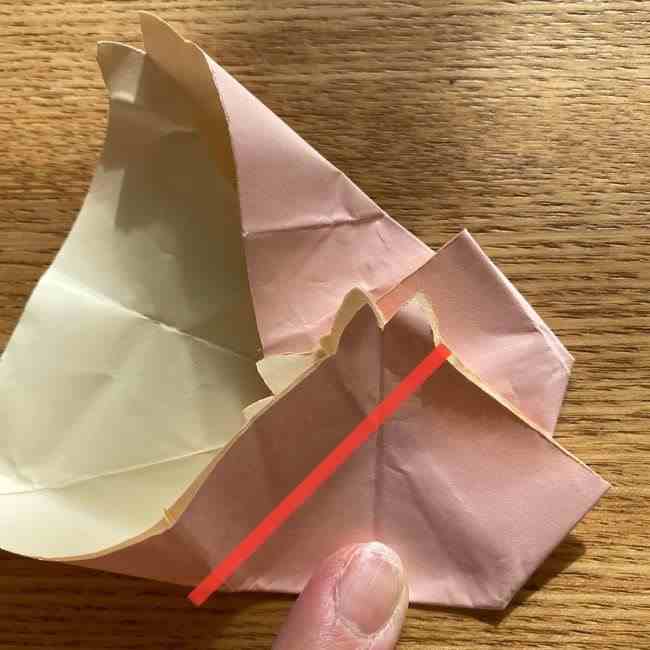 桜の折り紙 メッセージカードの折り方作り方 (38)