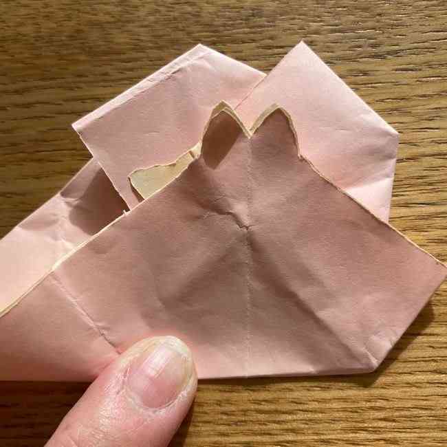 桜の折り紙 メッセージカードの折り方作り方 (40)