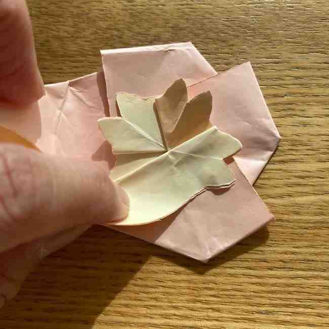 桜の折り紙 メッセージカードの折り方作り方 (41)