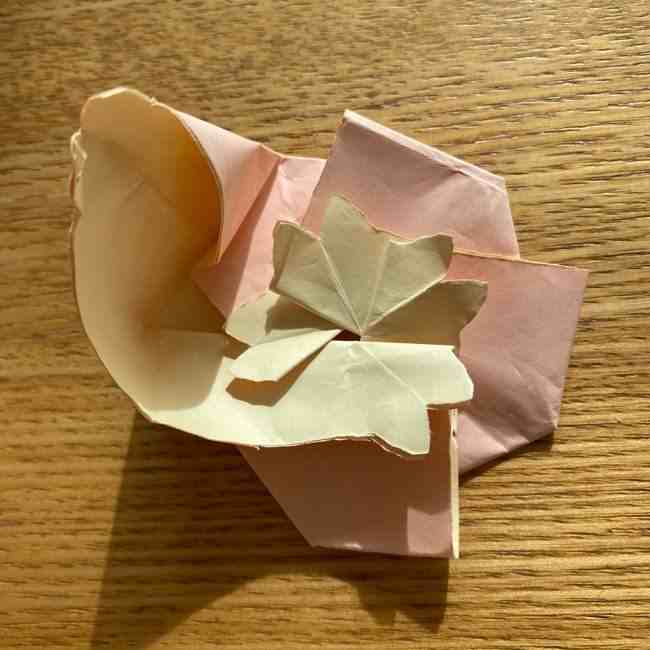 桜の折り紙 メッセージカードの折り方作り方 (43)